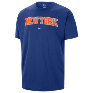 Nike Knicks Wordmark Standard Issue S/S T-Shirt - Men's - Blue