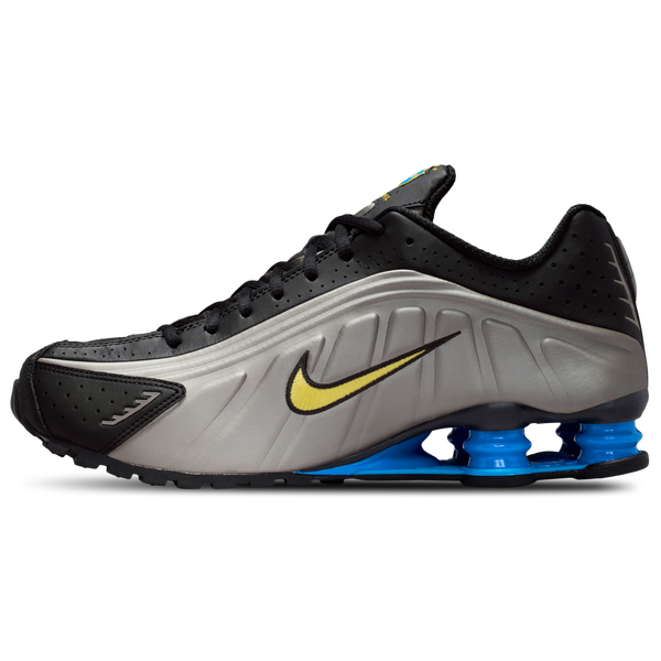 Nike Shox R4 Brazil - Men's - Silver/Black/Blue - Image 2