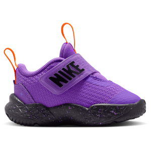 Nike Team Hustle D 12 SE - Boys' Toddler - Bright Violet/Total Orange/Black