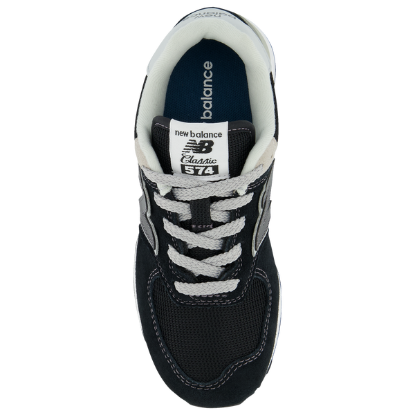 New Balance 574 Core - Boys' Preschool - White/Black - Image 3