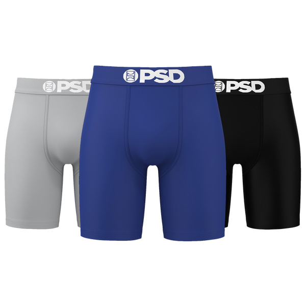 PSD Blue Solid 3 Pack - Men's - Grey/Black/Blue