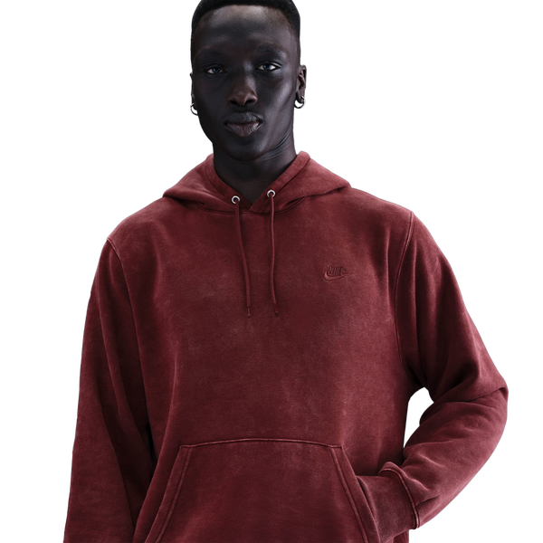 Nike CWash Club Basketball Hoodie - Men's - Dark Team Red