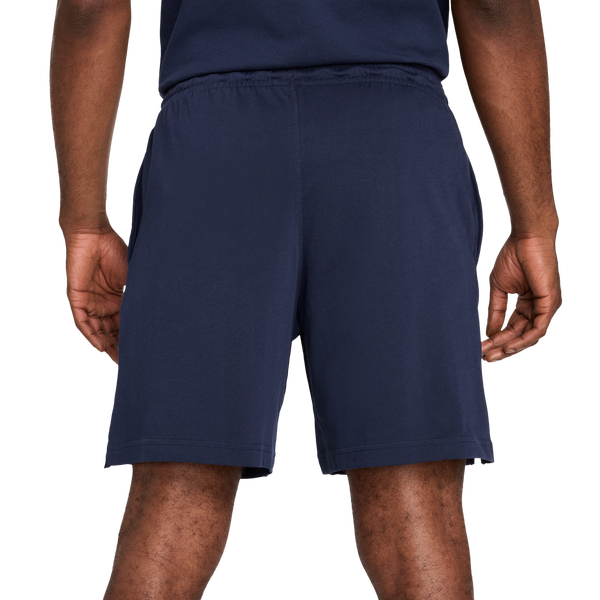 Nike Club Knit Shorts - Men's - Obsidian/White - Image 2