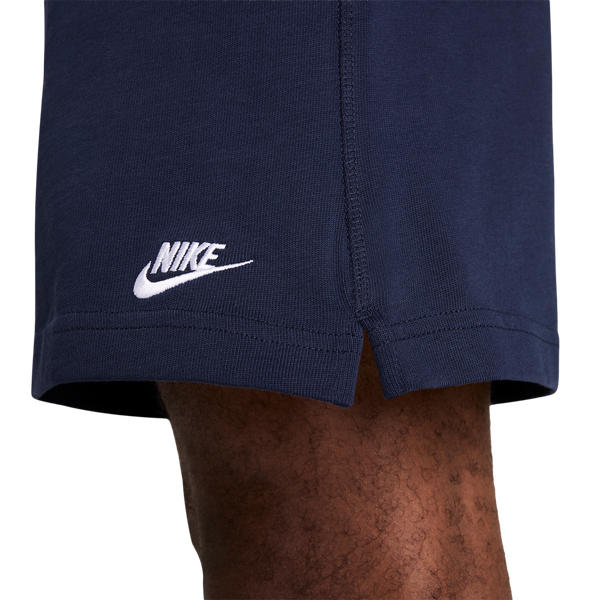 Nike Club Knit Shorts - Men's - Obsidian/White - Image 4