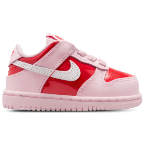 Nike Dunk Low Valentine's Day - Girls' Toddler - Pink Foam/Summit White/Red