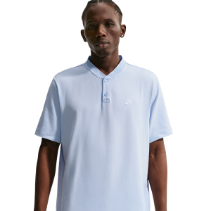 Nike Club SS Henley - Men's - Hydrogen Blue/Hydrogen Blue/White