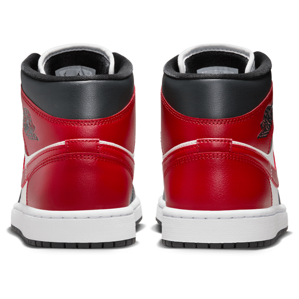 Jordan AJ 1 Mid - Women's - Black/Red/White - Image 3