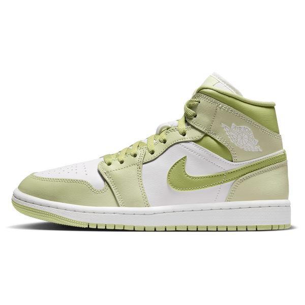 Jordan AJ 1 Mid - Women's - Olive Aura/Lawn/Sail - Image 2