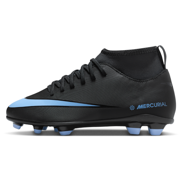 Nike JR Superfly 10 Club FG/MG - Boys' Grade School - Black/Ice Blue - Image 2