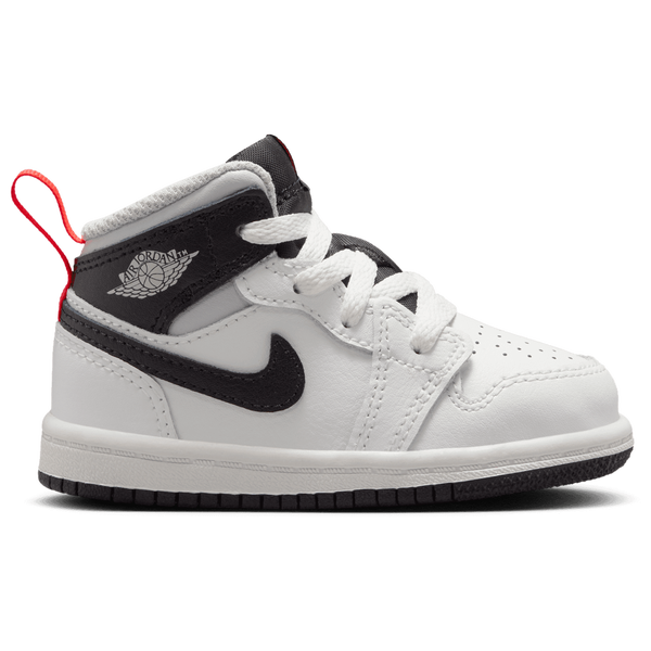Jordan AJ 1 Mid - Boys' Toddler - Summit White/Black/Infrared