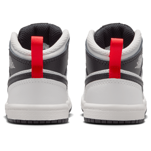 Jordan AJ 1 Mid - Boys' Toddler - Summit White/Black/Infrared - Image 3
