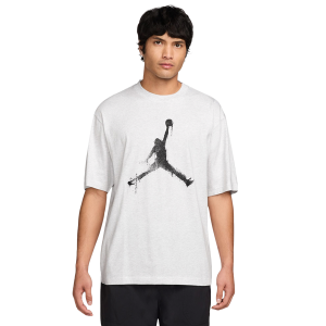 Jordan Brooklyn Collegiate Jumpman Short Sleeve Crew - Men's - Heather/Black