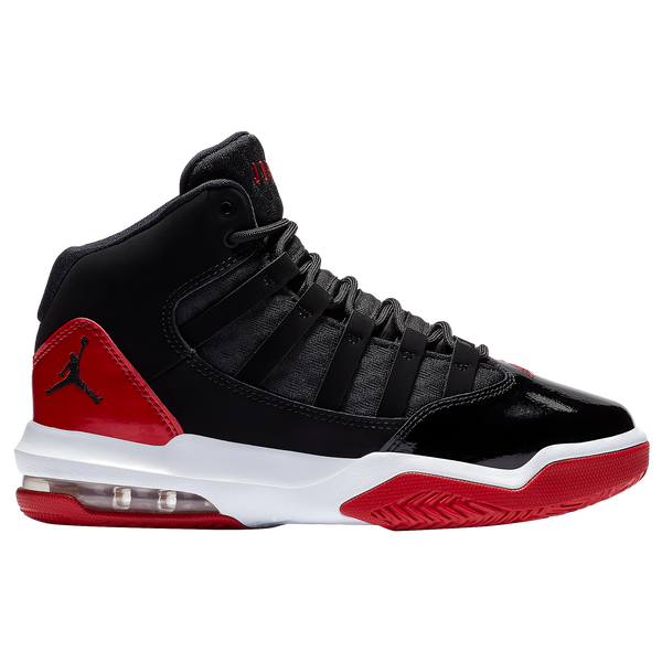 Jordan Max Aura - Boys' Grade School - Black/Gym Red/Black