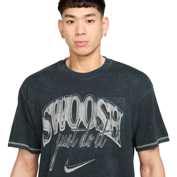 Nike M90 Vintage OC Pocket T-Shirt - Men's - Tan/Seaweed - Image 3