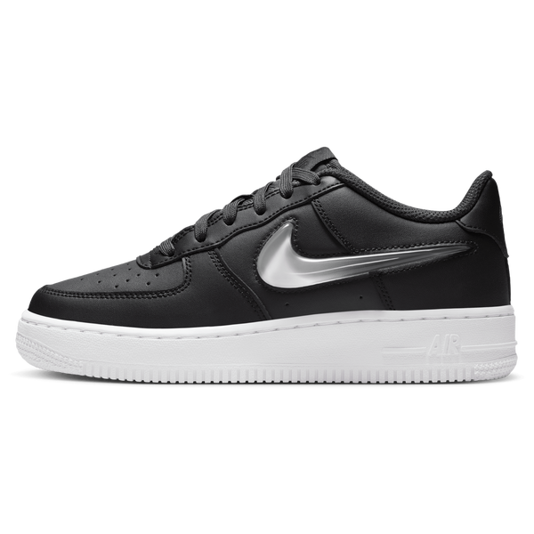 Nike Air Force 1 - Girls' Grade School - Vast Grey/Dark Smoke Grey/Black - Image 2