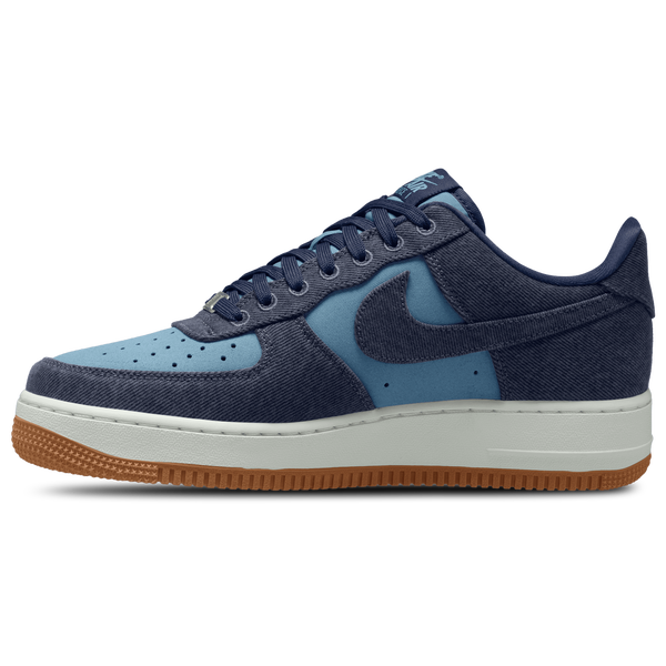Nike Air Force 1 '07 LV8 - Men's - Summit White/Navy/Worn Blue - Image 2
