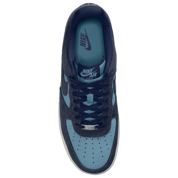 Nike Air Force 1 '07 LV8 - Men's - Summit White/Navy/Worn Blue - Image 3