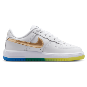 Nike Force 1 Low Wc Lace - Boys' Preschool - Soar/Metallic Gold/White
