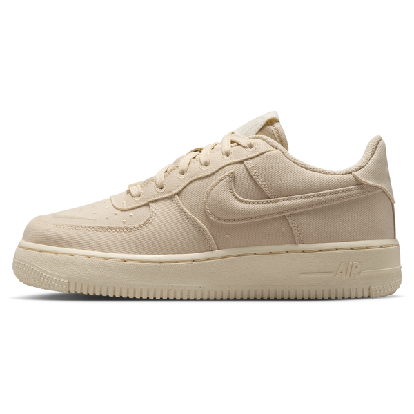 Nike Air Force 1 KI Canvas - Boys' Grade School - Beach/Coconut Milk/Beach - Image 2
