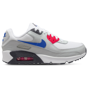 Nike Air Max 90 Mesh SE WC - Boys' Grade School - White/Photon Dust/Bright Crimson
