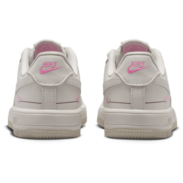 Nike Force 1 Low Lace FL - Boys' Preschool - Light Bone/Light Bone/Playful Pink - Image 3