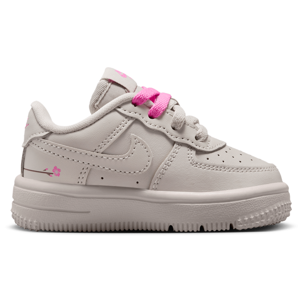 Nike Force 1 Low Lace FL - Boys' Toddler - Light Bone/Light Bone/Playful Pink