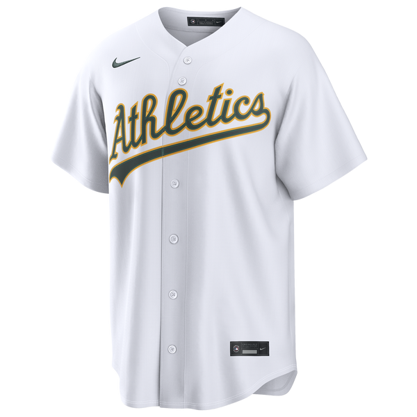 Nike MLB Oakland Athletics Home Replica Jersey 2.0 - Men's - White - Image 4