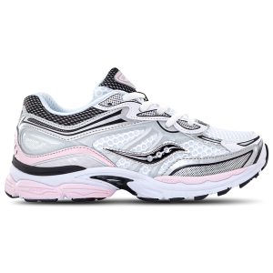 Saucony Omni 9 - Girls' Grade School - Silver/Pink
