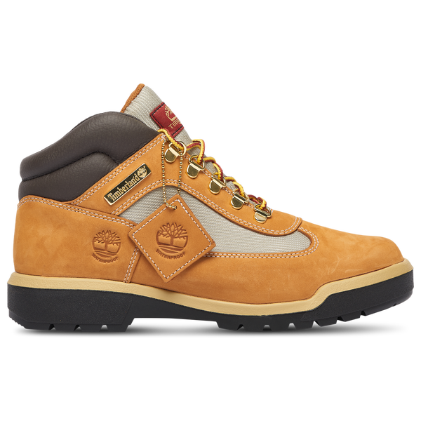 Timberland 6" Hairy Suede Chuka Field Boots - Men's - Black/Wheat