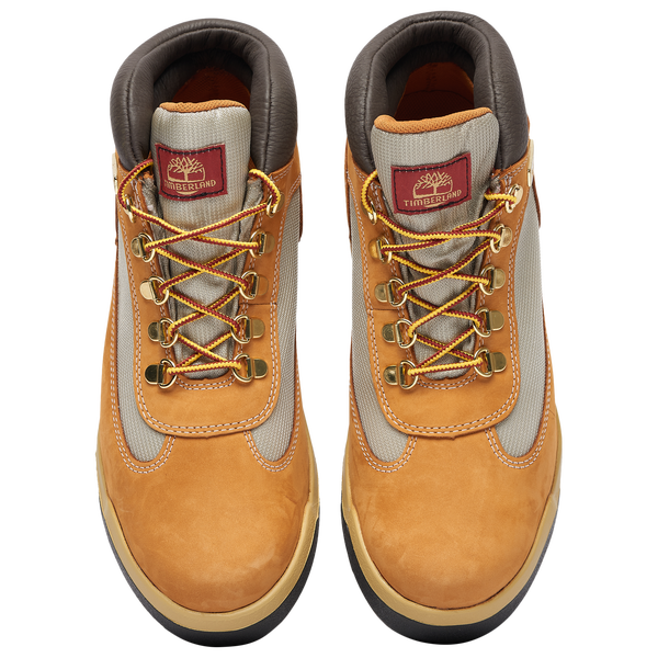 Timberland 6" Hairy Suede Chuka Field Boots - Men's - Black/Wheat - Image 4