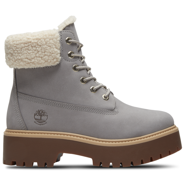 Timberland Stone Street Platform Warm-Lined Waterproof Boot - Women's - Medium Grey/Medium Grey/Medium Grey