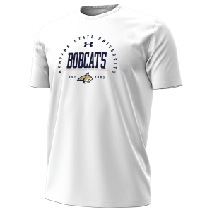 Under Armour Montana State Arch Logo Performance SS T-Shirt - Men's - White