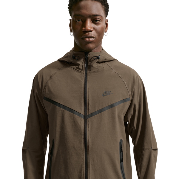 Nike Drifit Tech Woven Windrunner FZ Jacket - Men's - Dark Hazel/Black/Dark Hazel