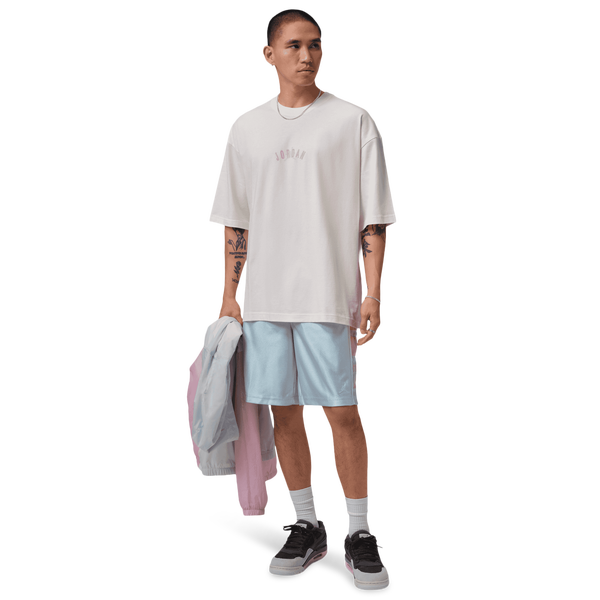 Jordan Essentials Cat Scratch Shorts - Men's - Aura/Iced Carmine - Image 8