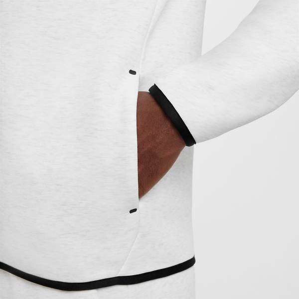 Nike Tech Fleece Full-Zip Windrunner Hoodie - Men's - Black/Birch - Image 7