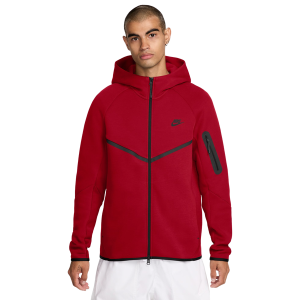 Nike Tech Fleece Full-Zip Windrunner Hoodie - Men's - Red/Black
