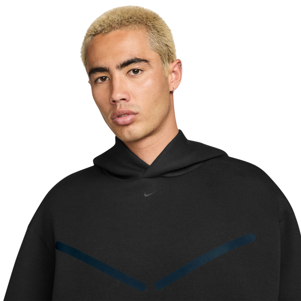 Nike Tech Pullover Graphic Hoodie - Men's - Black/Black - Image 3