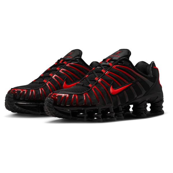 Nike Shox TL - Men's - Black/Lt Crimson/Black - Image 6