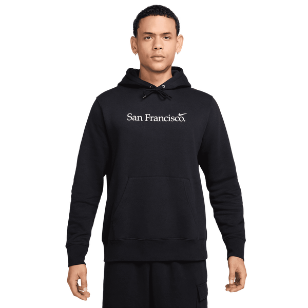 Nike San Francisco Club BB Pullover Hoodie - Men's - Black/White