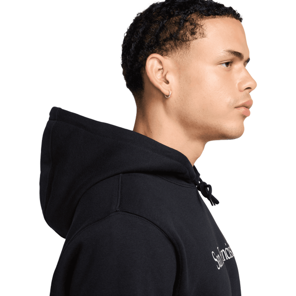 Nike San Francisco Club BB Pullover Hoodie - Men's - Black/White - Image 5