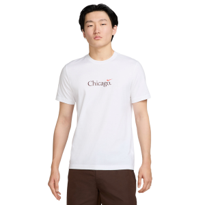 Nike Chi Short Sleeve Crew T-Shirt - Men's - White/Cosmic Clay