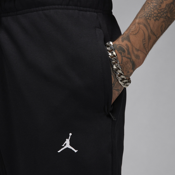 Jordan Dri-FIT Sport Crossover Fleece Pants - Men's - Black/White - Image 3