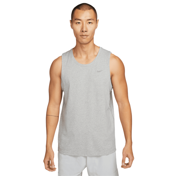 Nike Dri-FIT Primary Statement Tank - Men's - Dk Grey Heather/Heather/Smoke Grey - Image 3