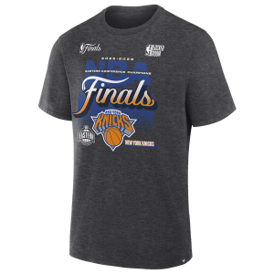 Nike Knicks Conference Champs '26 LR T-Shirt - Boys' Grade School - Charcoal Heather
