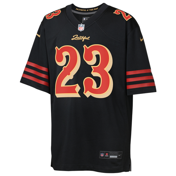 Nike 49ers NFL Rival Game Jersey - Boys' Grade School - Black - Image 2