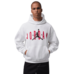 Jordan Brooklyn GFX Oversized Pullover Hoodie - Men's - White