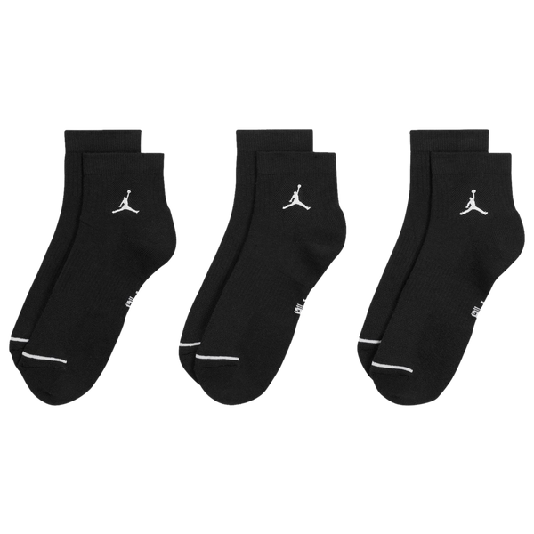 Jordan Every Day Cushioned Ankle 3 Pack - Men's - White/Black - Image 3