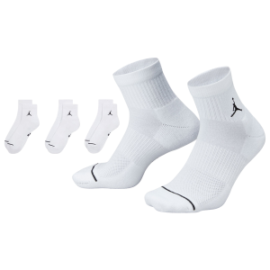 Jordan Every Day Cushioned Ankle 3 Pack - Men's - Black/White
