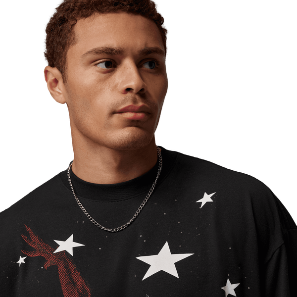 Jordan 96 Oversized AJ 4 T-Shirt - Men's - Black - Image 3