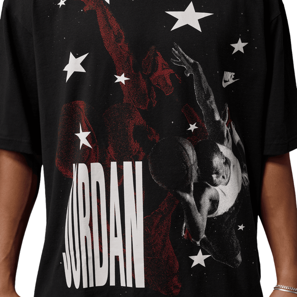 Jordan 96 Oversized AJ 4 T-Shirt - Men's - Black - Image 4